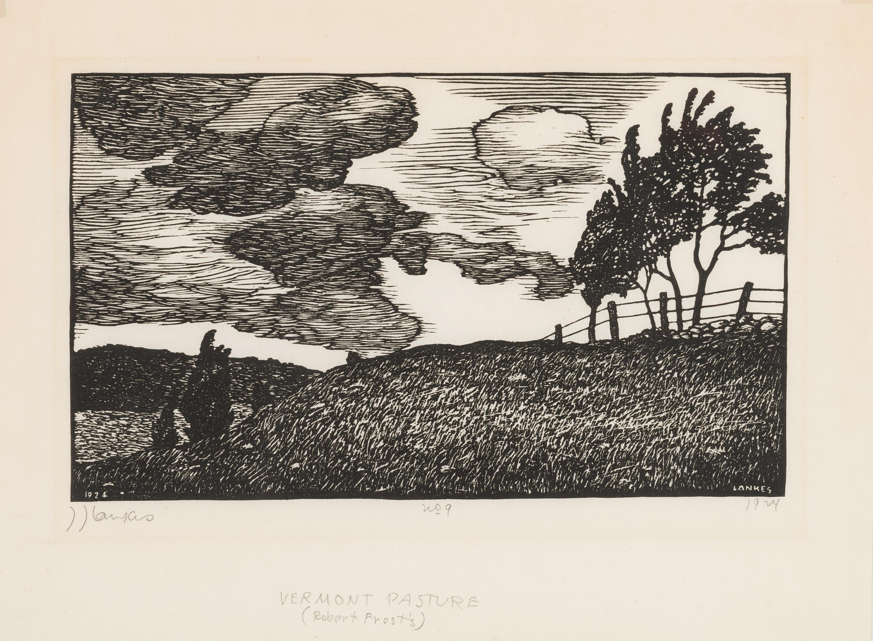 [FROST, Robert (1874-1963)] -- A group of 5 prints and posters related to Robert FROST, comprising: