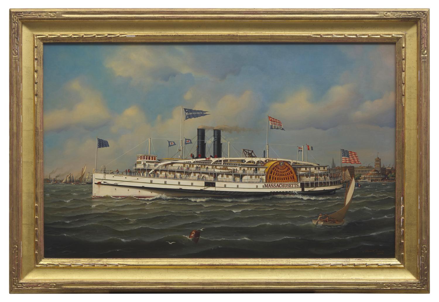 The Paddle Wheeler 'Massachusetts'