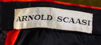 An Arnold Scaasi Multicolor Wool Floral Evening Skirt and Wrap, No size.