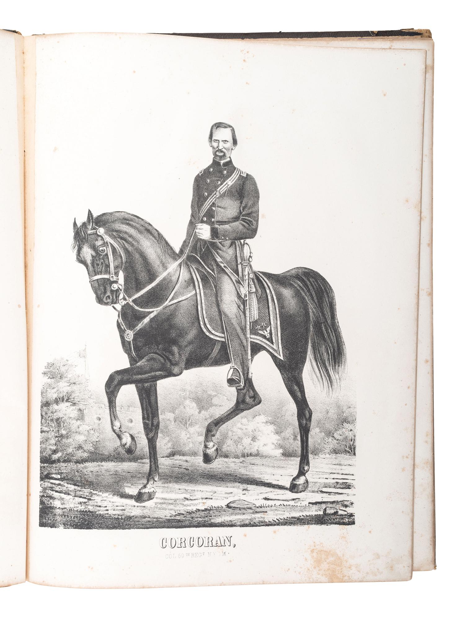 [CIVIL WAR]. EHRGOTT, FORBRIGER & CO., lithographers. Group of 37 lithographs of Civil War politicians, generals, and admirals. Ca 1862.