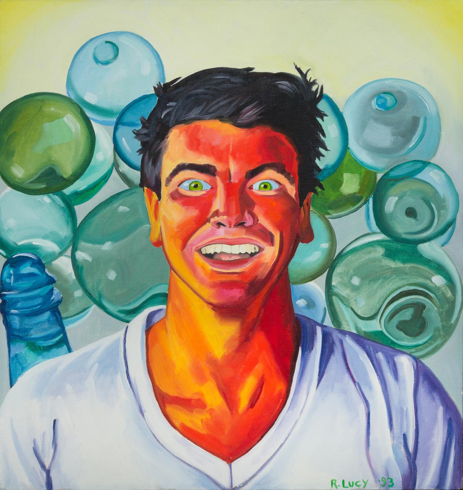 Robert Lucy, (American, b. 1965), Self Portrait w/ Glass Floats, 1993