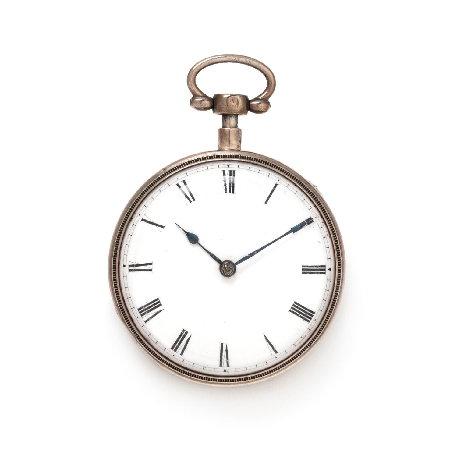 SILVER QUARTER REPEATER OPEN FACE POCKET WATCH