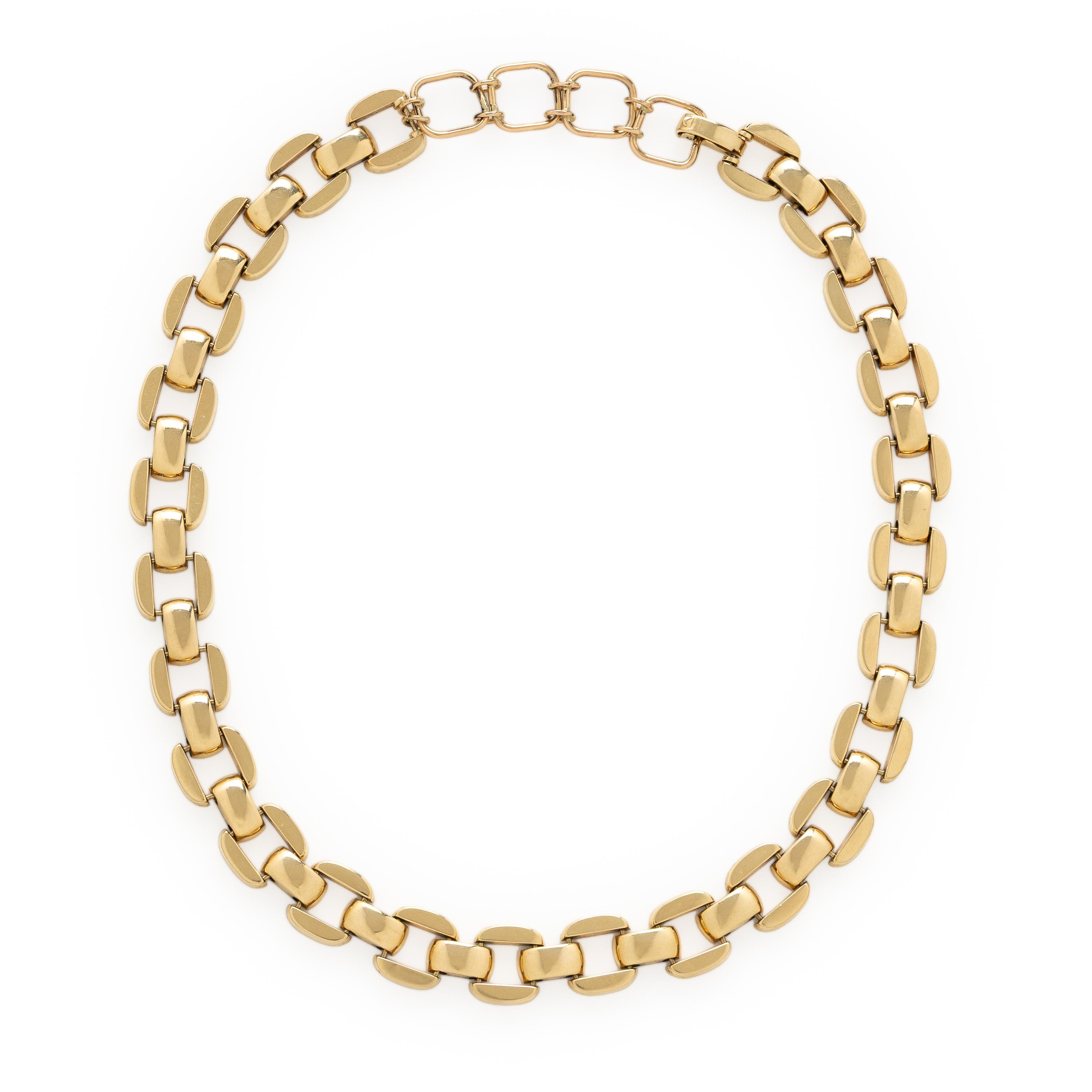 Yellow Gold Fancy Link Necklace