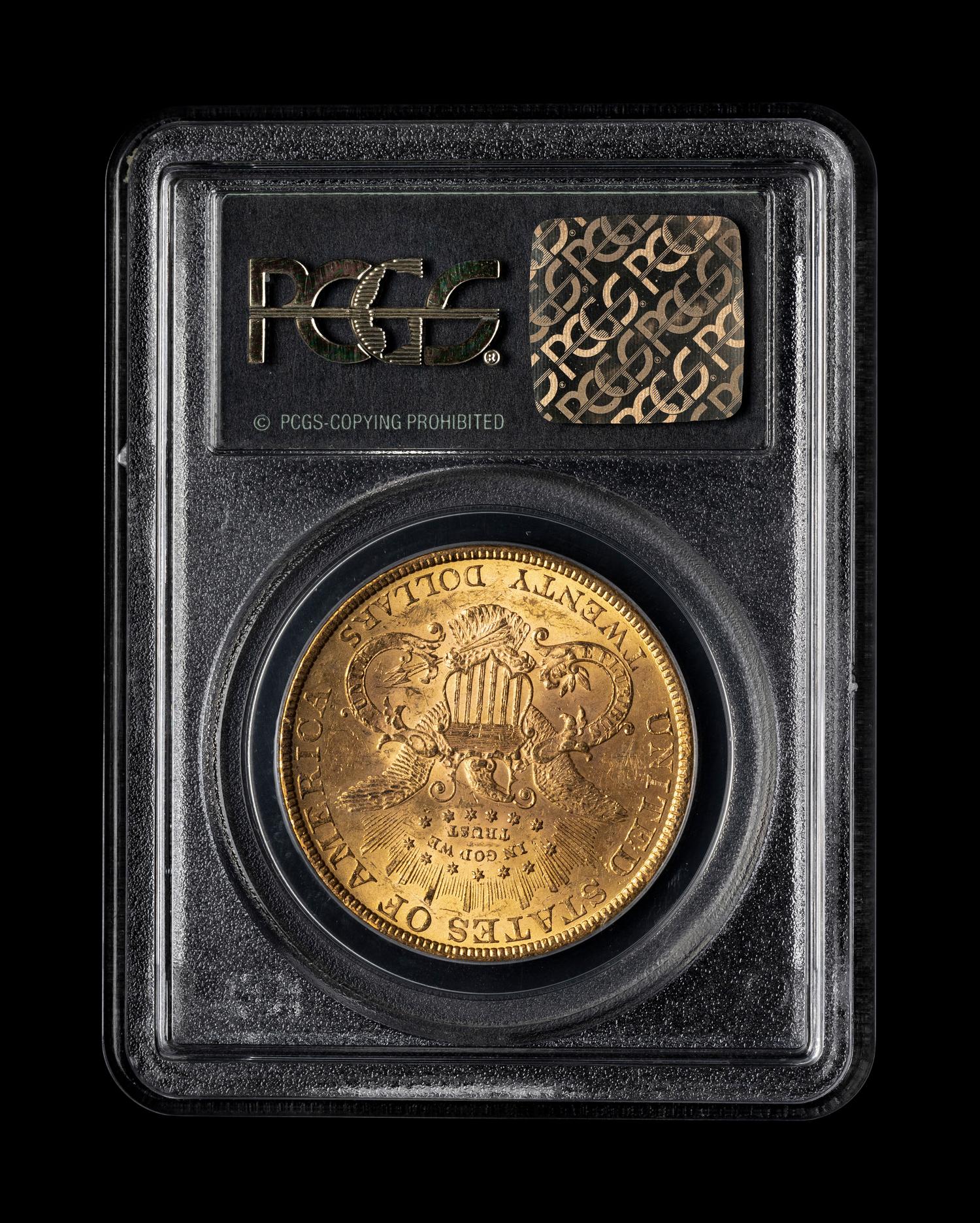 An 1890 Liberty Head $20 Gold Coin (PCGS MS61)