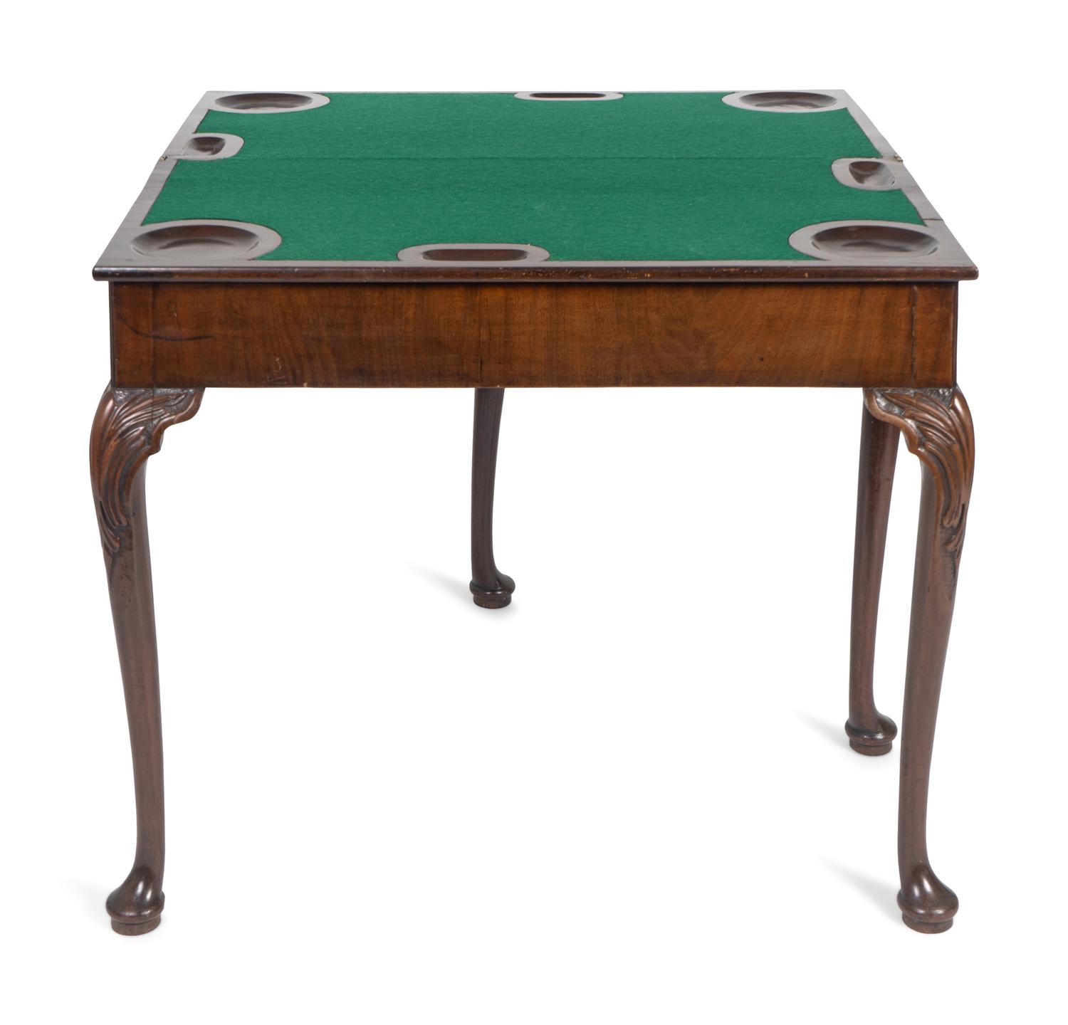 A George II Style Mahogany Games Table — 19TH CENTURY
