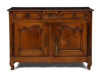 A Louis XV Provincial Walnut Serving Cabinet