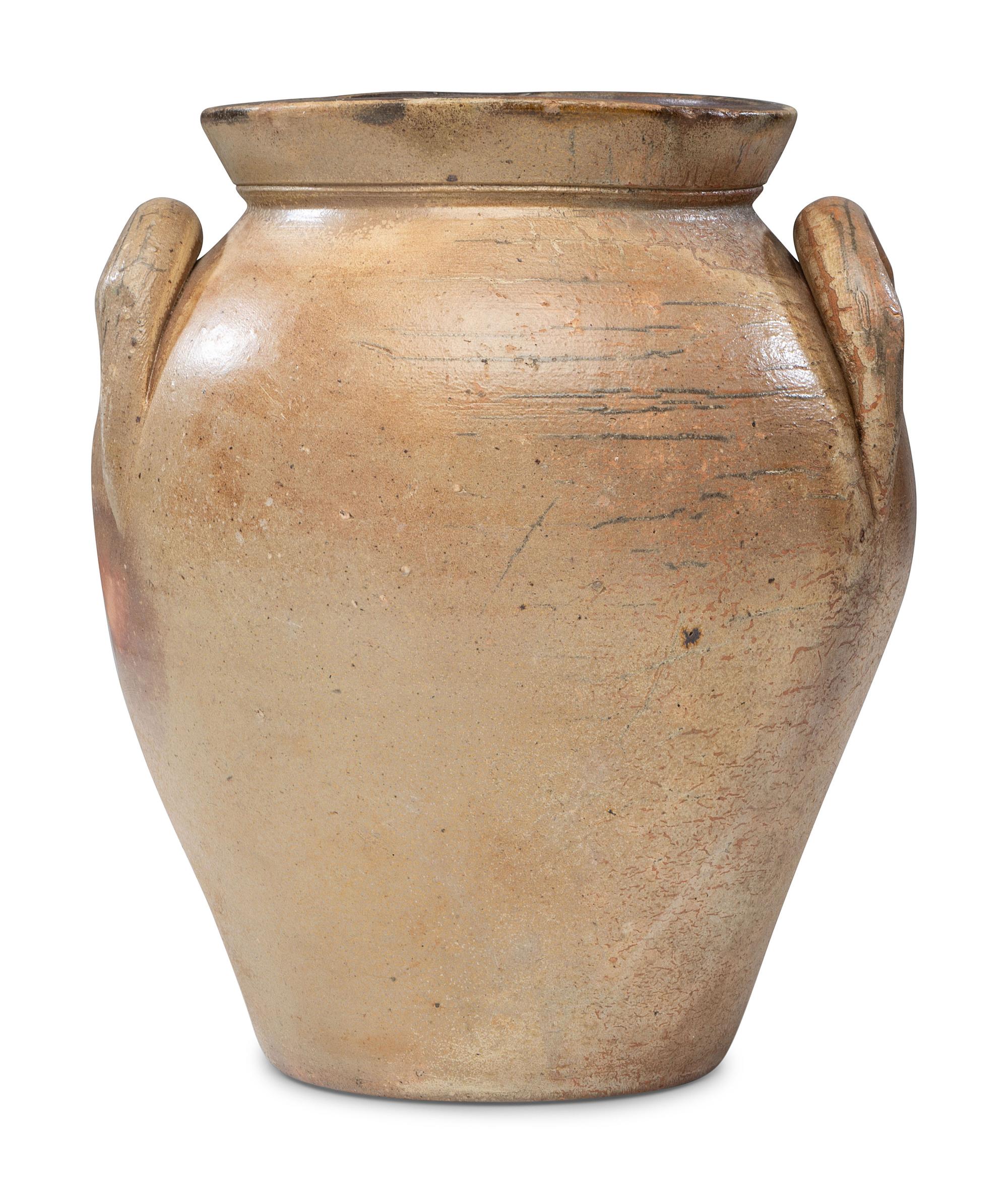An I. M. Mead Cobalt Decorated Stoneware Jar