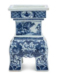 A Chinese Blue and White Porcelain Incense Burner