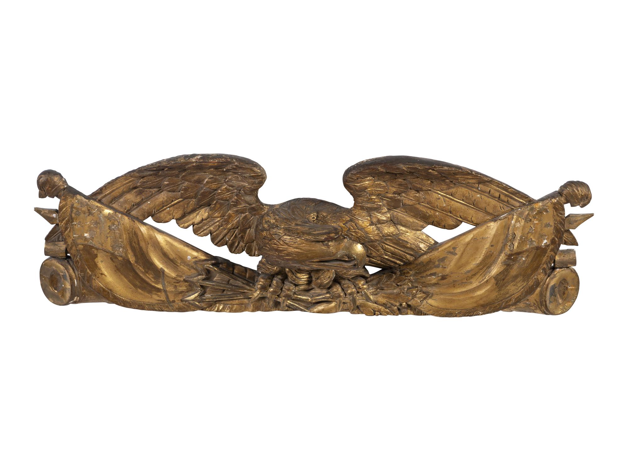 A Carved Giltwood Cresting