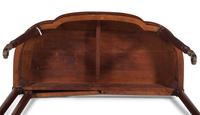 A Federal Figured Mahogany Lobed Top Five-Legged Game Table