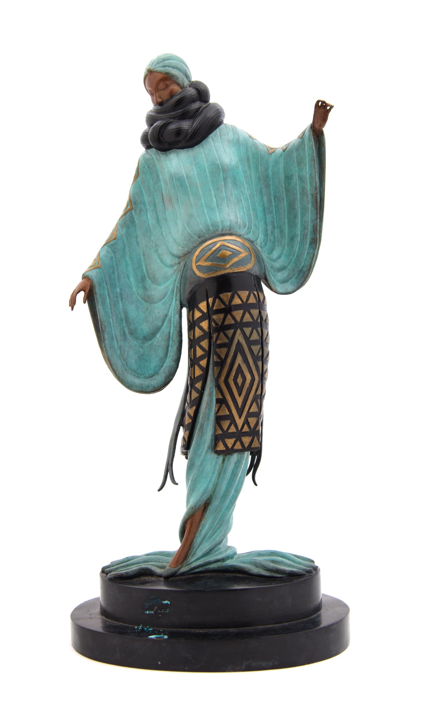 An Art Deco Style Bronze, after Model by Erte Height 15 1/2 inches. — 1980