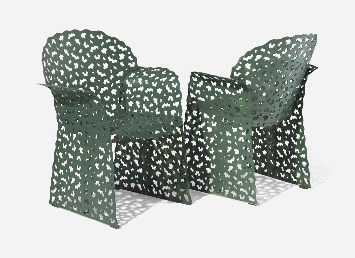 Richard Schultz, Pre-Production "Topiary" Settee and Two Armchairs
