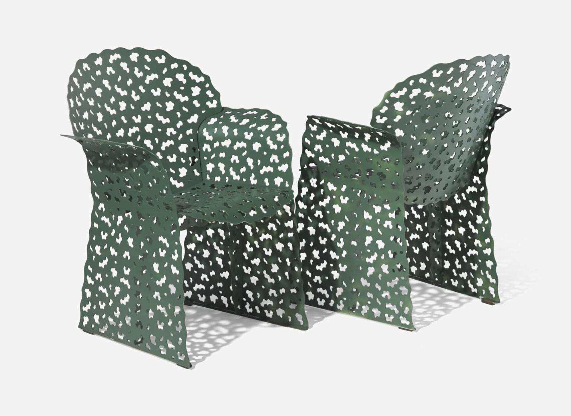 Richard Schultz, Pre-Production "Topiary" Settee and Two Armchairs