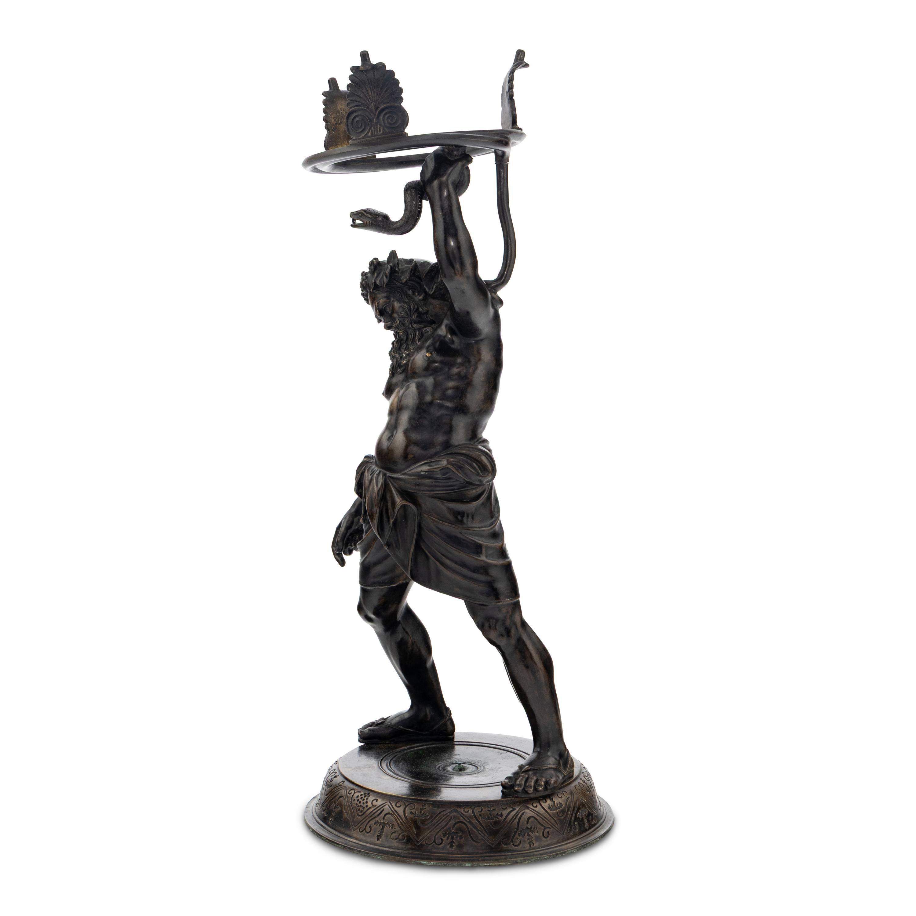 A Grand Tour Bronze Silenus