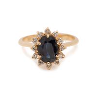 SAPPHIRE AND DIAMOND RING