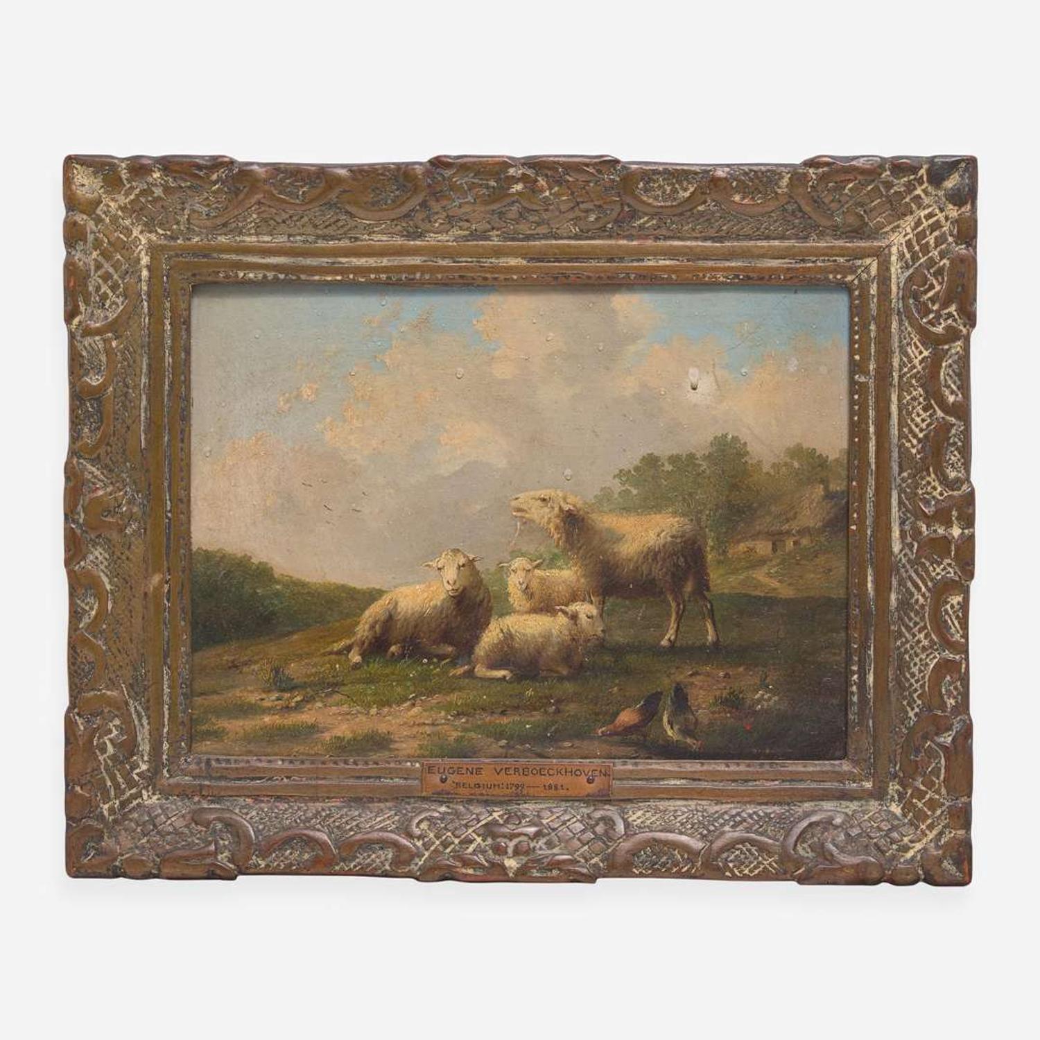 Eugène Verboeckhoven (Belgian, 1799–1881) Bleating Sheep