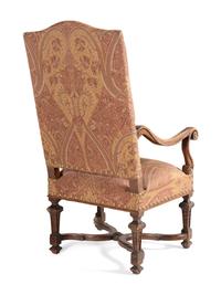 A Pair of Provincial Louis XIV Style Beechwood Fauteuils