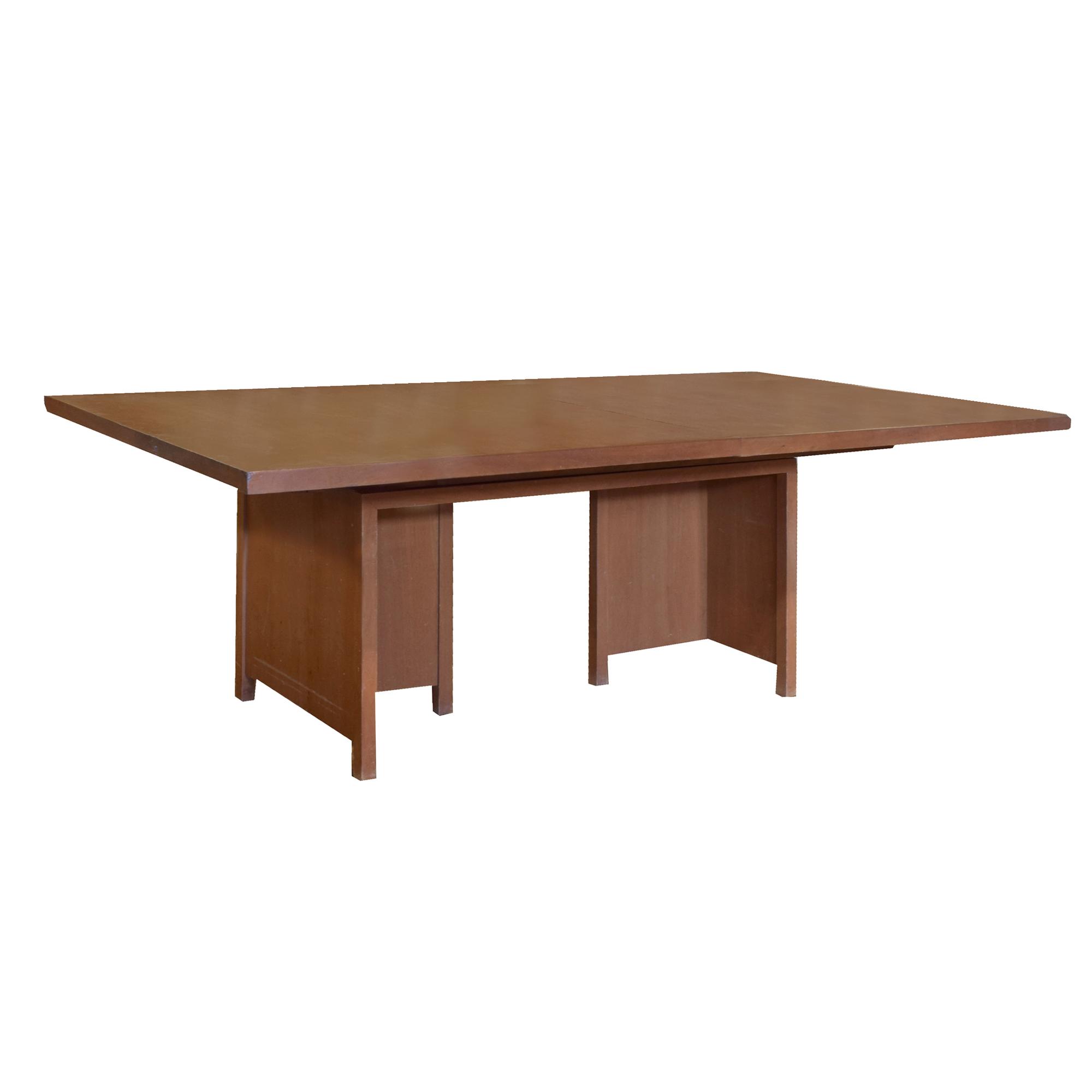 A Frank Lloyd Wright Style Table from the Frederick C. Bogk House, Milwaukee, WI. 105" W x 42" D x 26" H — United States