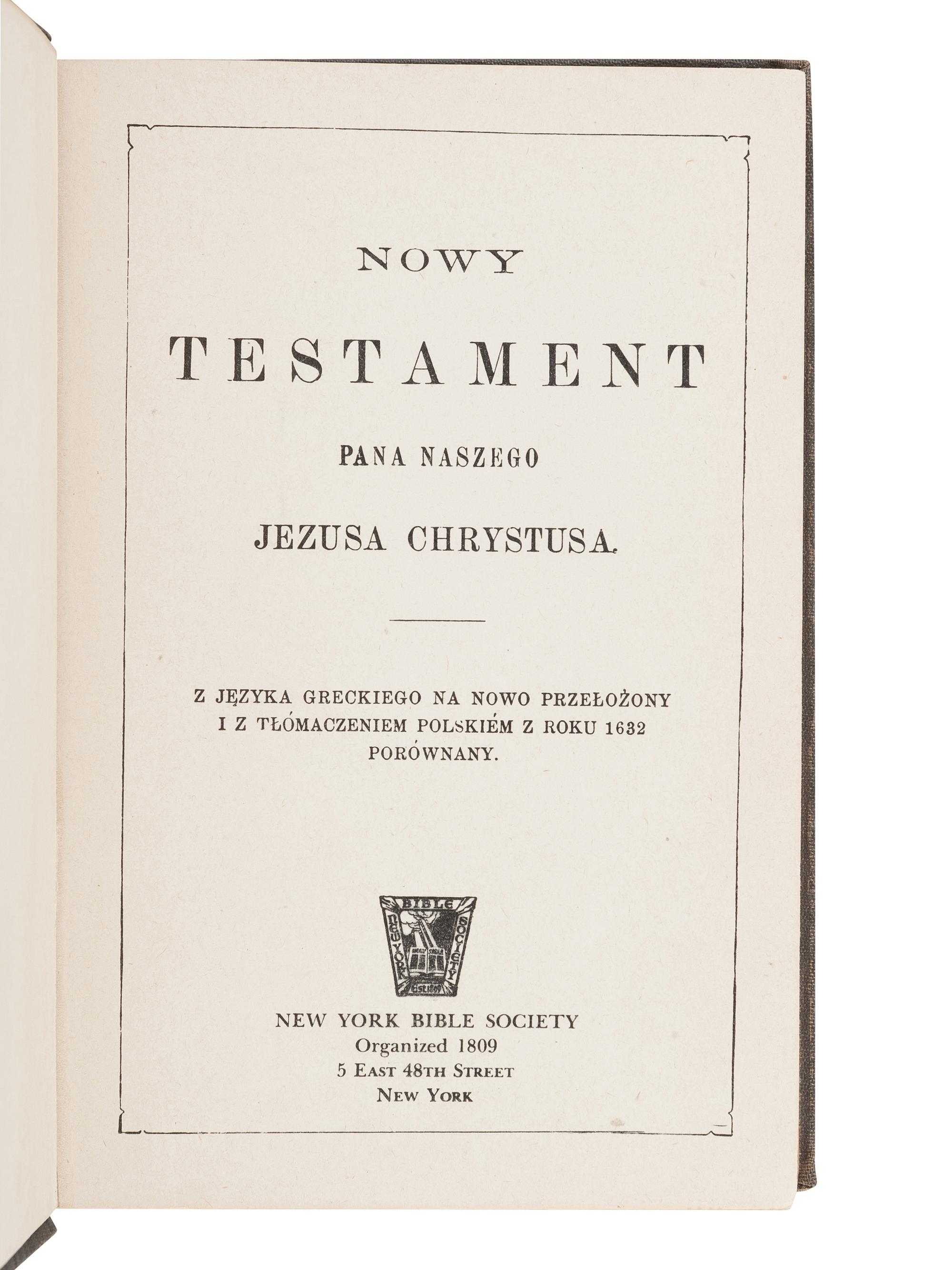 [BIBLES - WORLD LANGUAGES]. A group of 8 Bibles, including: