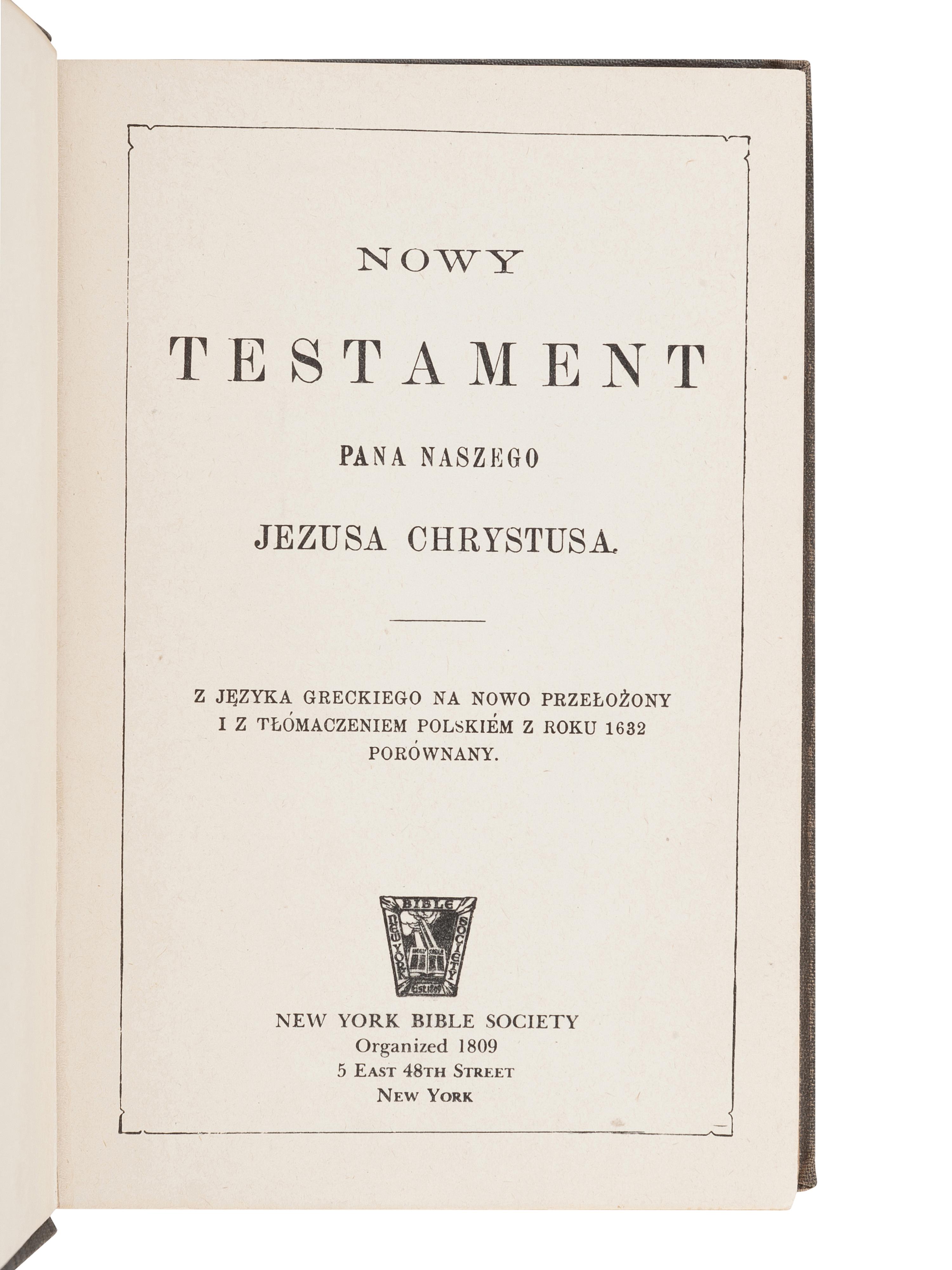[BIBLES - WORLD LANGUAGES]. A group of 8 Bibles, including: