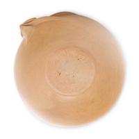 Buffware Pottery Seed Jar, with Appliqued Ear of Corn