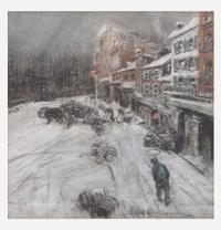 Everett Shinn (American 1876-1953) Philadelphia Docks