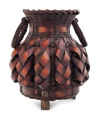 A Bamboo Flowering Basket