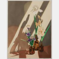 Iris in Brown Bottle