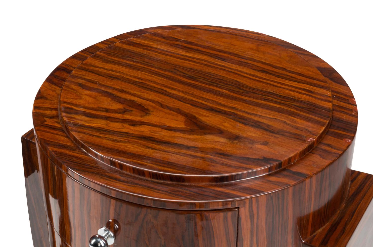 A Pair of Art Deco Style Two-Drawer Bedside Tables