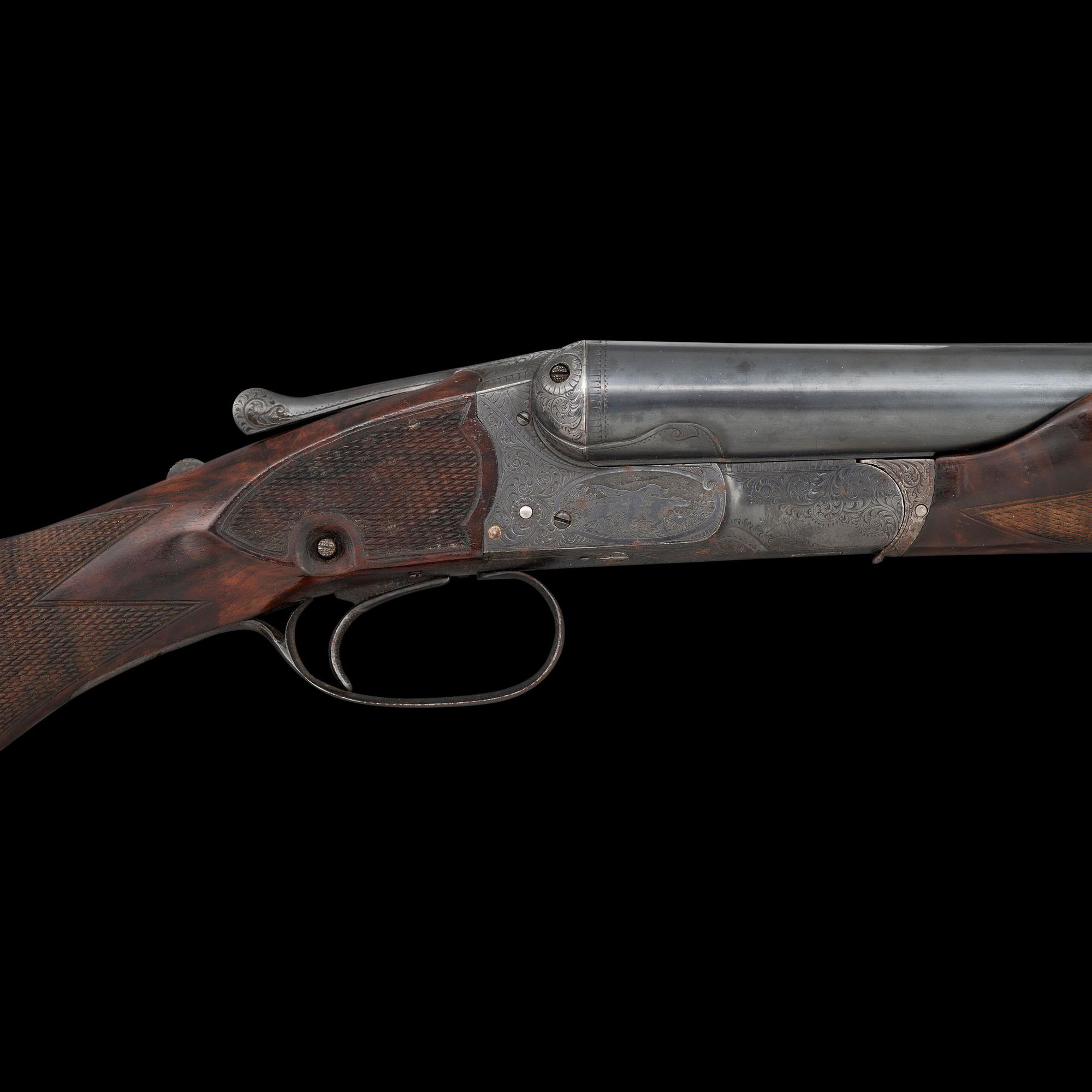 **High Quality D.M. Lefever & Co. Crossbolt SxS Hammerless 12 Gauge with Krupp Steel Barrels