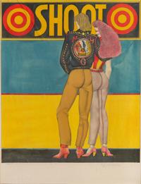 Richard Lindner, (American/German, 1901-1978), Fun City, 1971 (portfolio of fourteen together with original plexiglass portfolio box, j