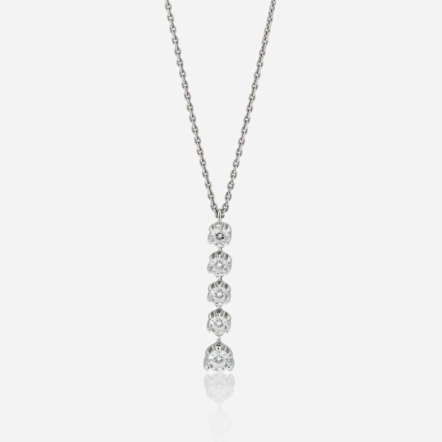 An 18K White Gold and Diamond Necklace by Roberto Coin Roberto Coin