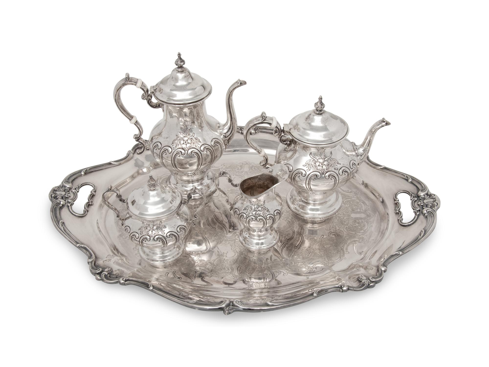 An American Silver Four-Piece Tea and Coffee Service