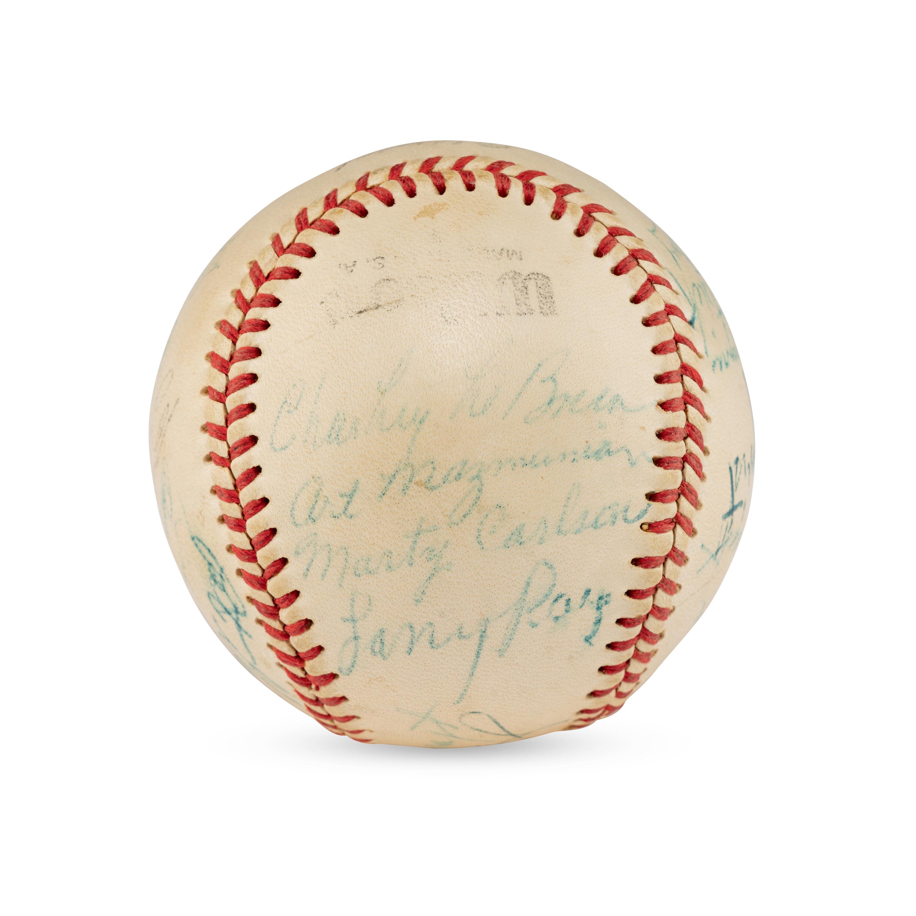 A 1953 Kansas City Blues Team Signed Autograph Baseball
