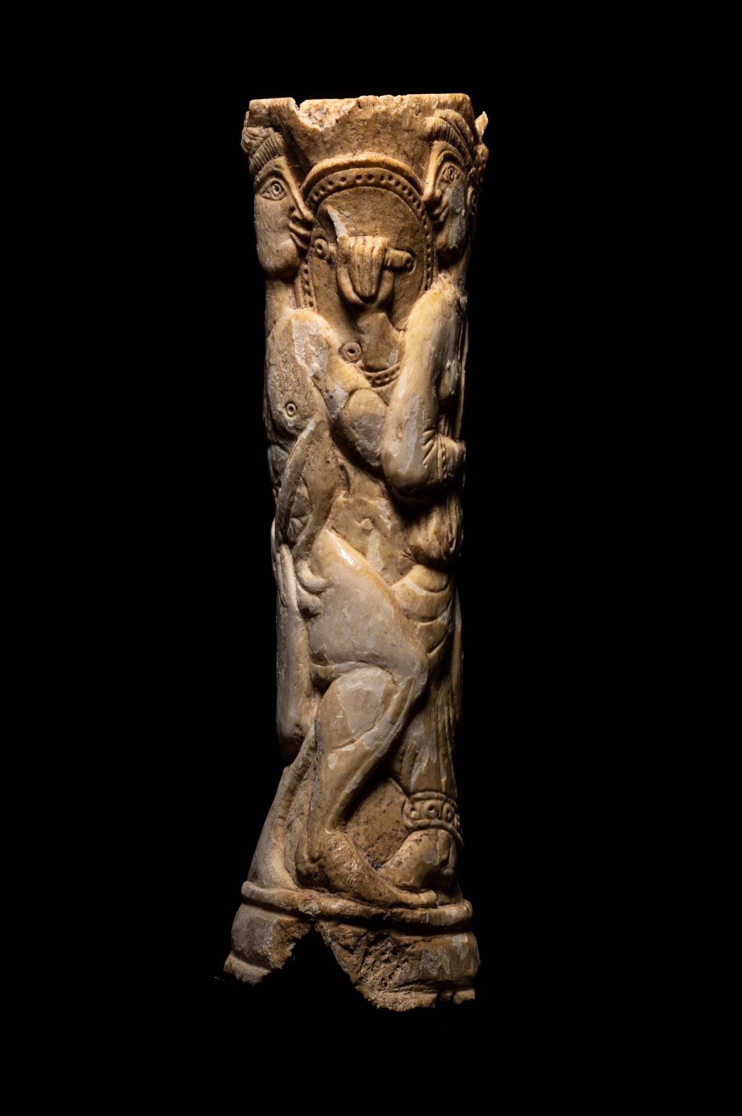 An Etruscan Bone Mirror Handle