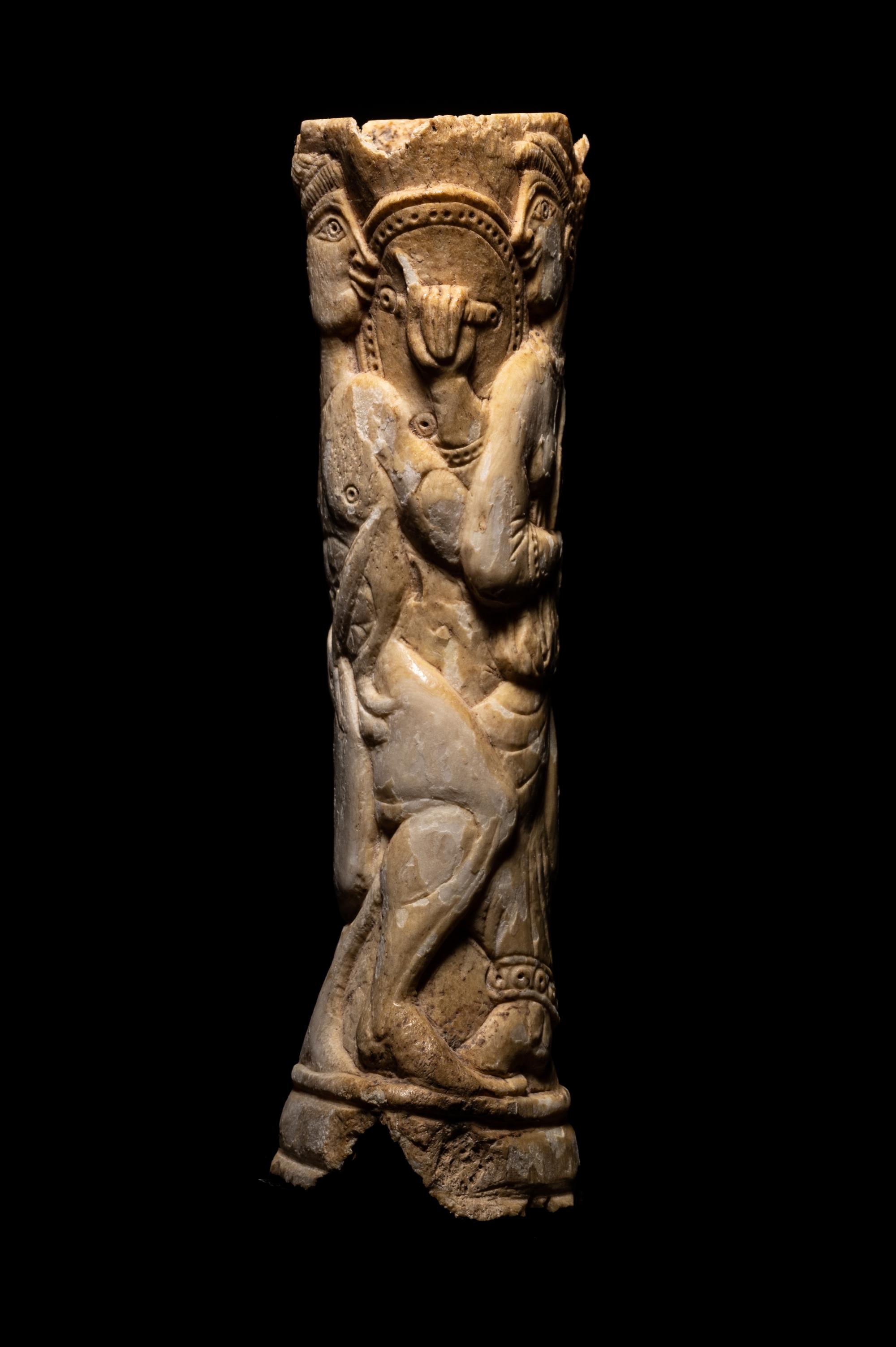 An Etruscan Bone Mirror Handle