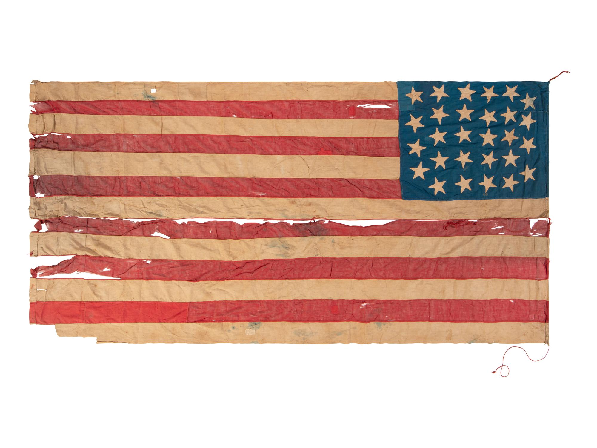 [FLAGS]. 28-star American flag. Ca mid-19th century.