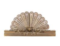 A Louis XVI Style Gilt Bronze Fire Fender