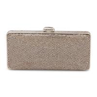 Judith Leiber, Brown Crystal-Embellished Minaudière