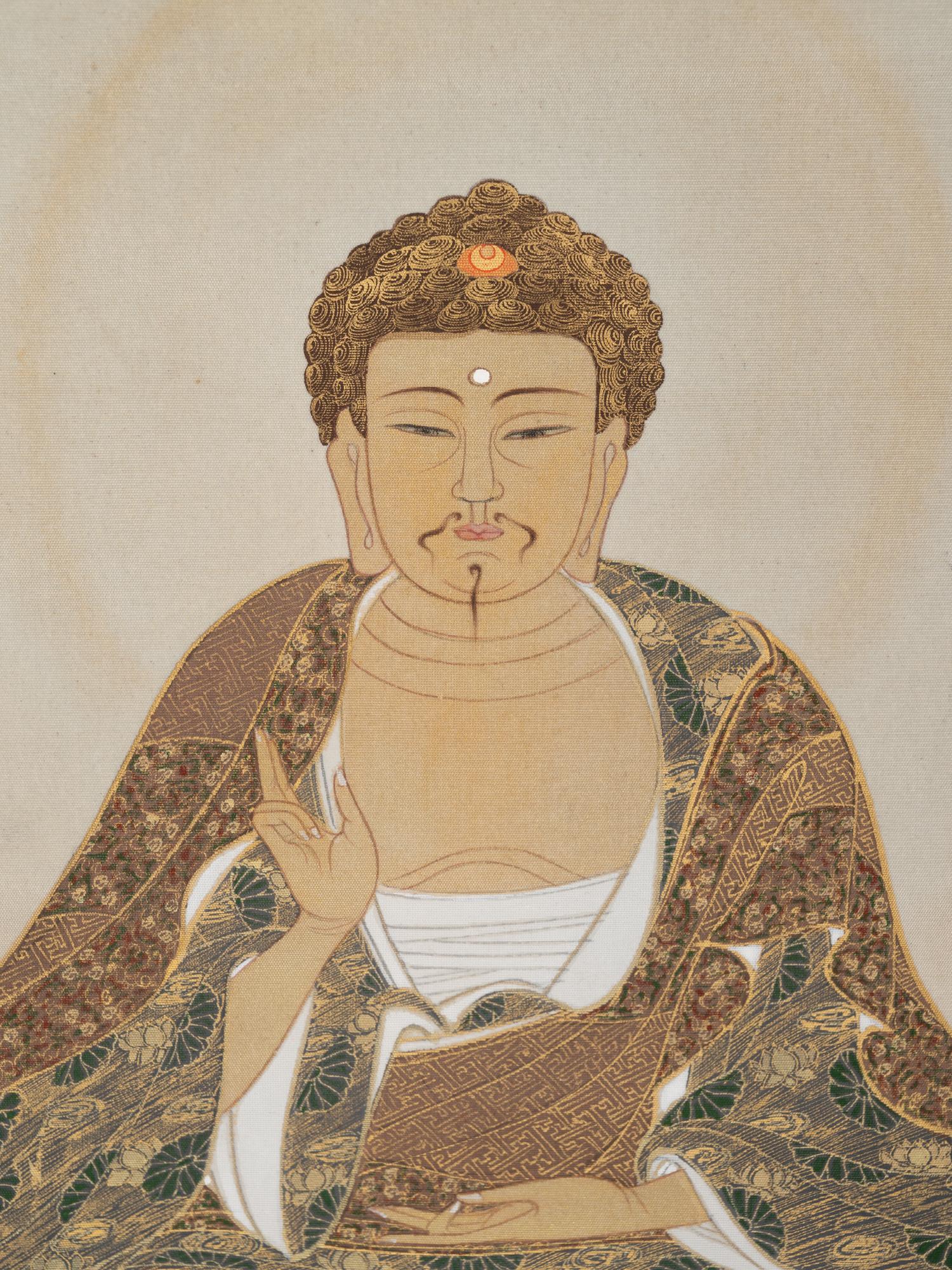 A Japanese Print on Silk