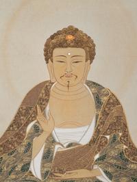 A Japanese Print on Silk