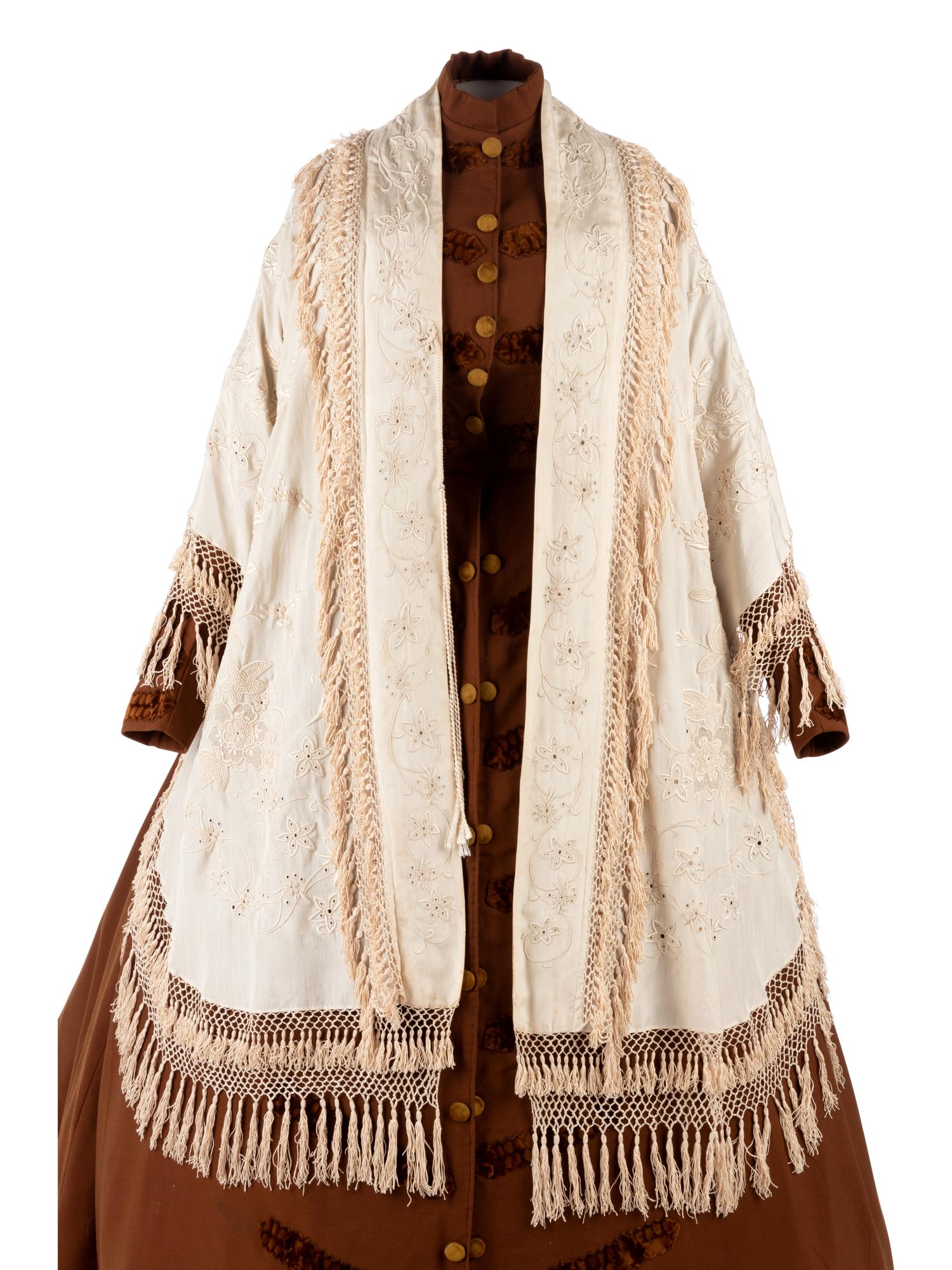 Collection of 19th Century Clothing: One Dress, Four Capes