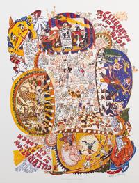 Red Grooms A Celebration of Arts for Children , 1969 Signed
