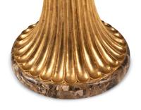 A Continental Parcel Gilt Specimen Marble Game Table