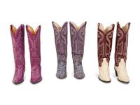 Three Pairs Women's Cowboy Boots