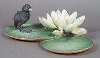 A Royal Worcester Dorothy Doughty Bird, Moorhen Chick, Length 12 1/2 inches.
