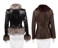 Two Fur-Trimmed Coats: One Badgley Mischka and One Scherrer, 1990-2010s