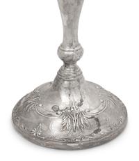A Pair of American Silver Three-Light Candelabra