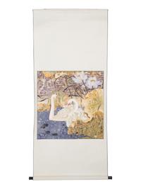 A Japanese Ink and Color Painting on Paper