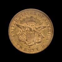 A United States 1863-S Liberty Head $20 Gold Coin